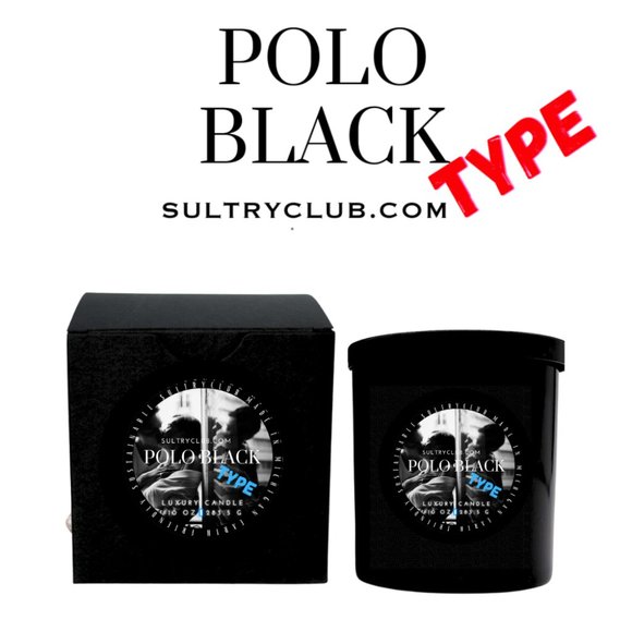 POLO BLACK TYPE LUXURY CANDLE - Picture 1 of 2